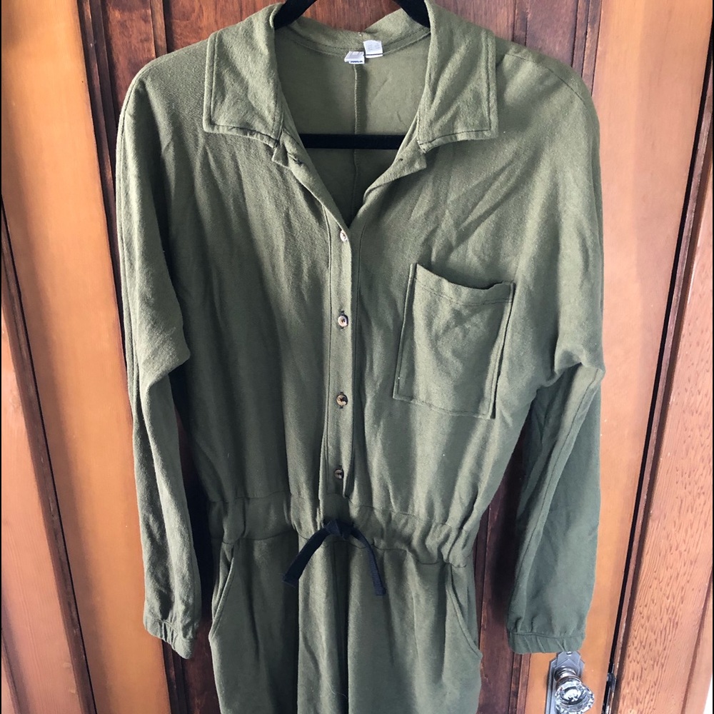 Army green jumpsuit
